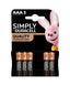 Duracell Simply Pile AAA Ministilo 5 pz