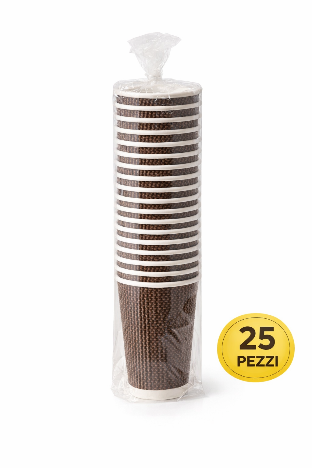 250 Bicchieri Double Wall 450ml Marrone - Super Resistenti per Cocktail
