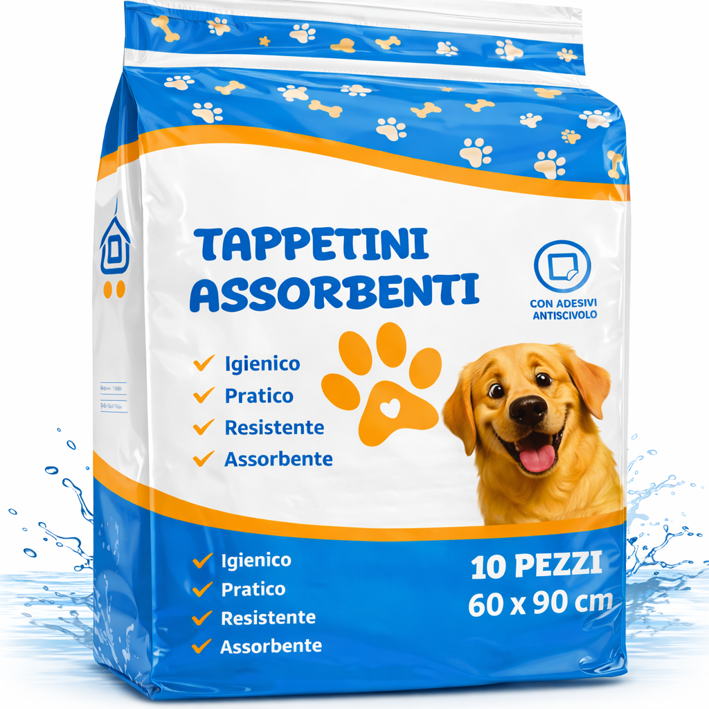 120 Tappetini Igienici Assorbente per Cani 60x90 cm