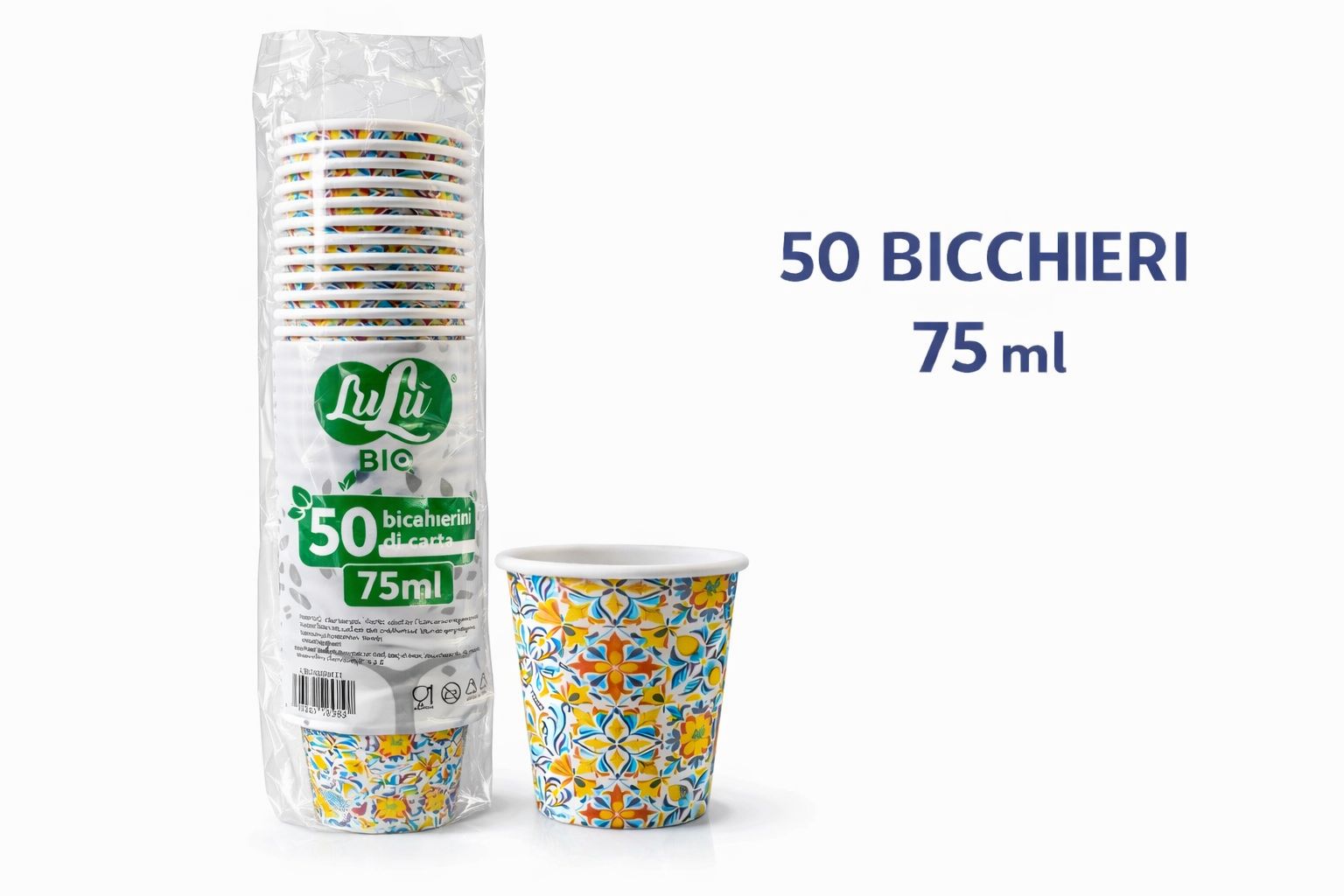 2000 Bicchierini Caffè 75ml Stile Amalfitano