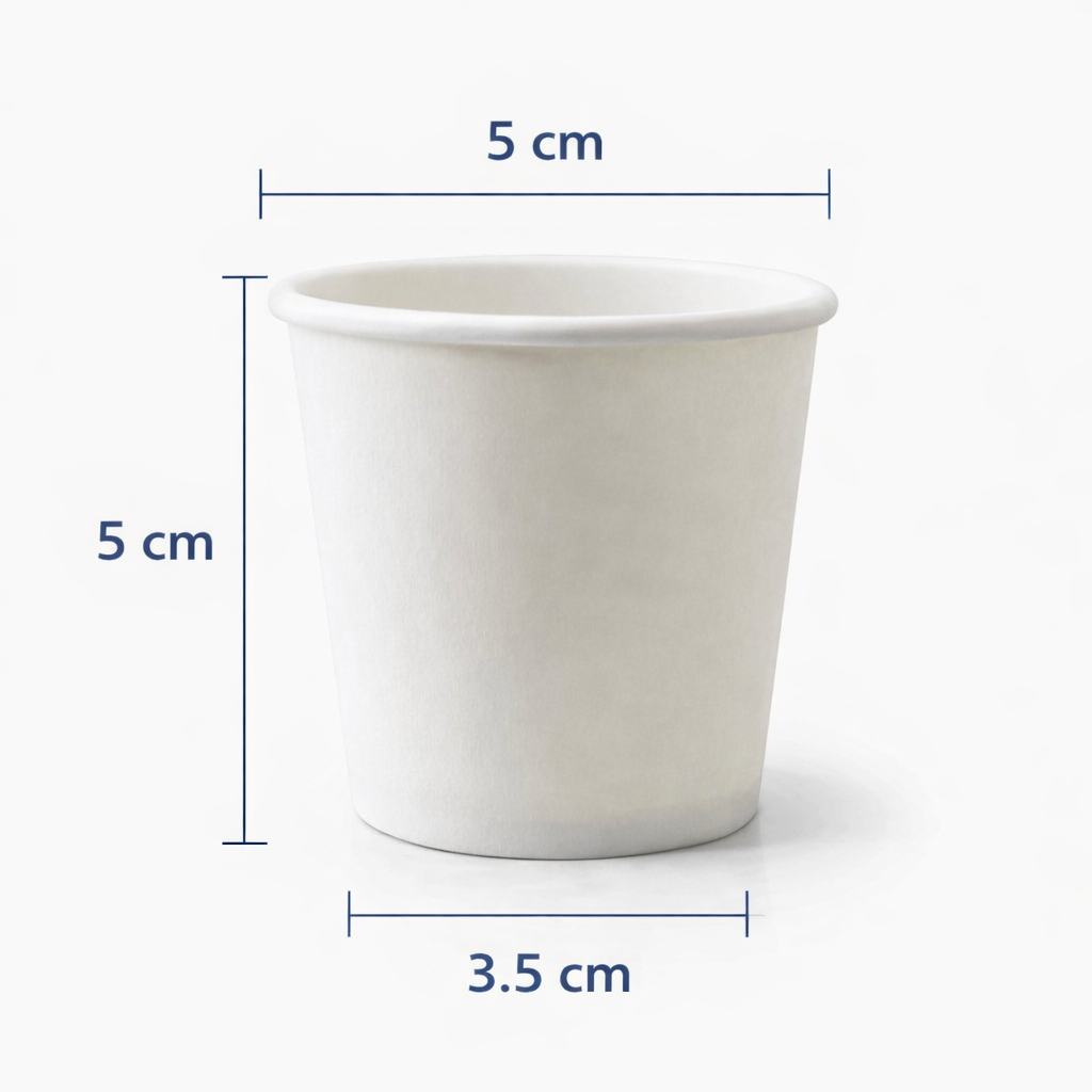 2400 Bicchierini Carta Bianco 75ml per Caffè - Ideali per Bar e Asporto