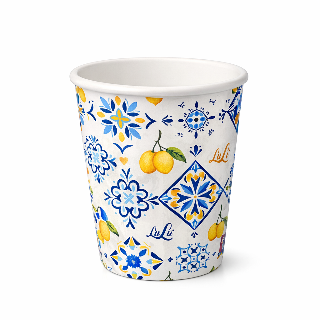 1500 Bicchieri Carta 210ml Stile Amalfitano