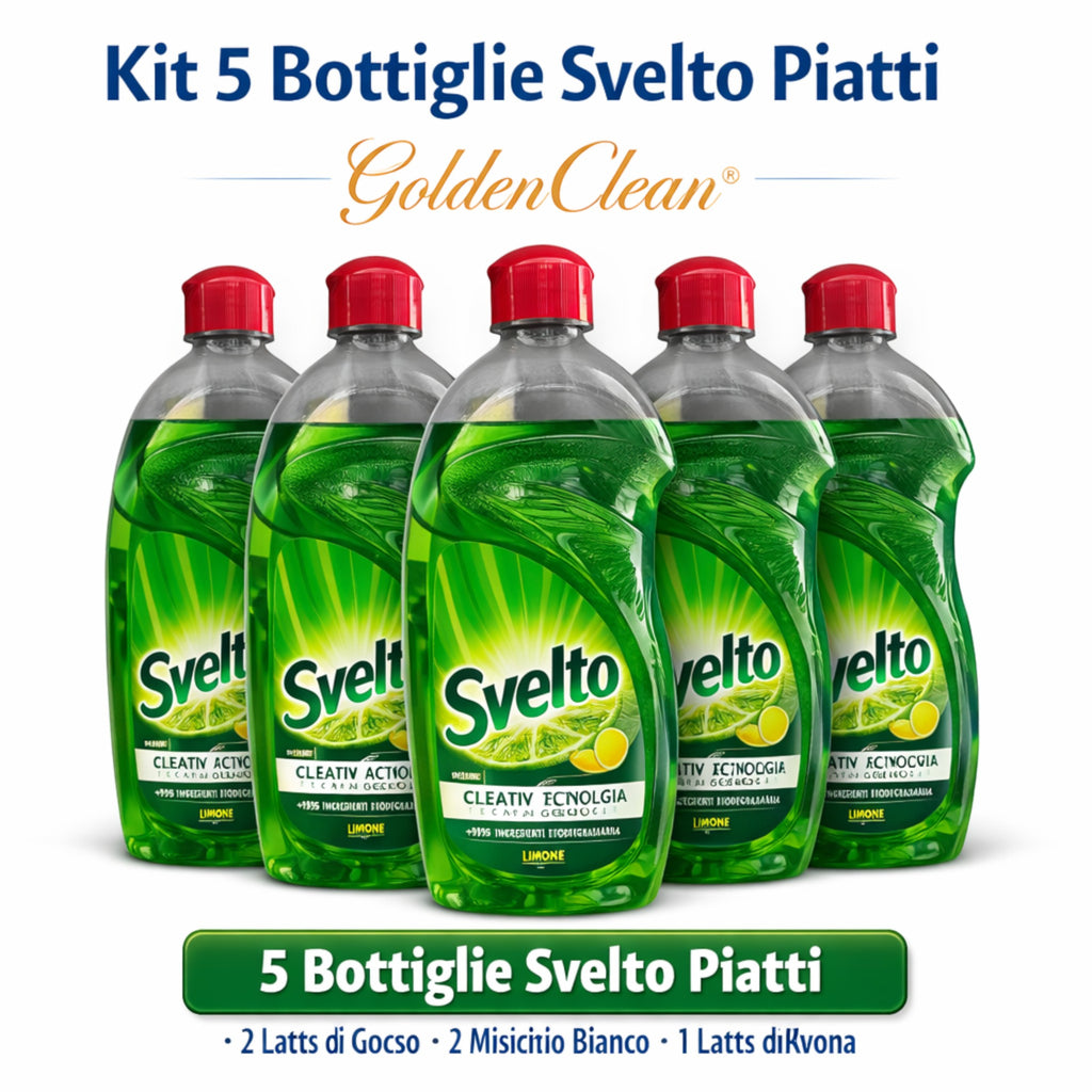 Kit 5 Bottiglie Svelto Piatti Limone