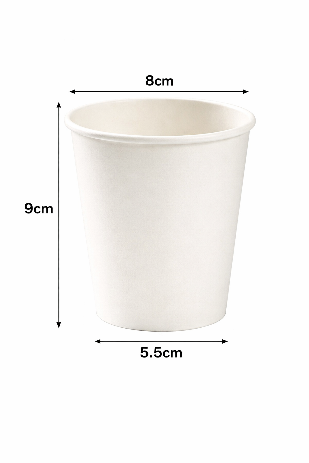 1000 Bicchieri di Carta 250ml Bianco