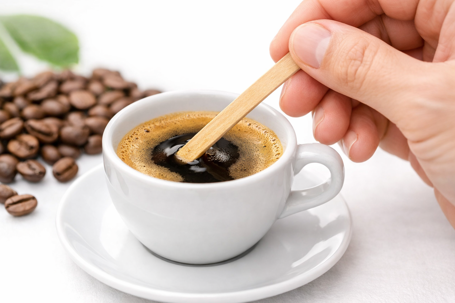 2500 Palettine da Caffè in Legno 9,5 cm