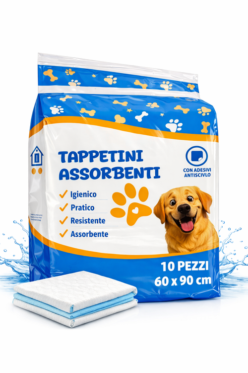 120 Tappetini Igienici Assorbente per Cani 60x90 cm