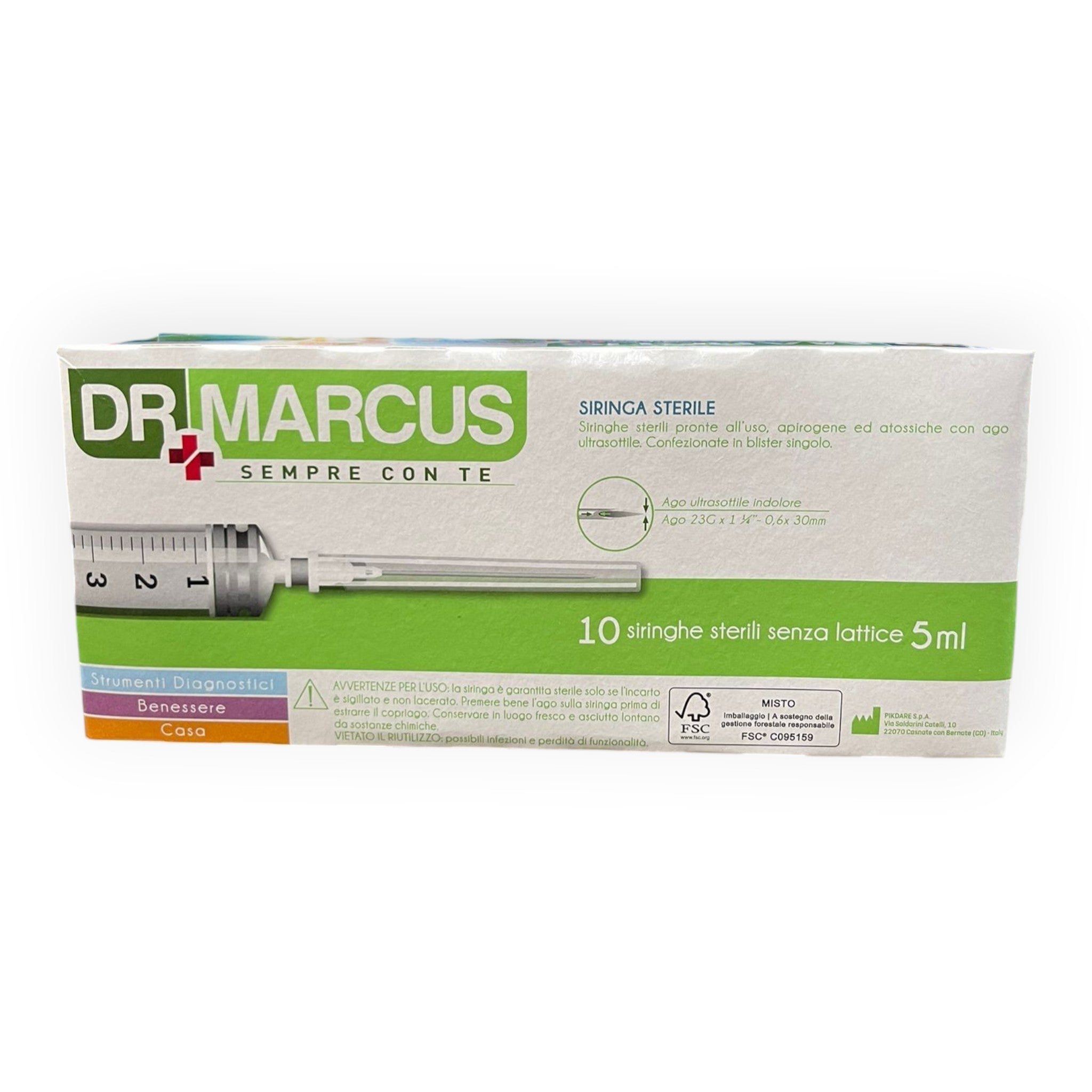 Dr. Marcus - Siringhe Sterili Senza Lattice 5ml - 10 pezzi Immagine principale del prodotto