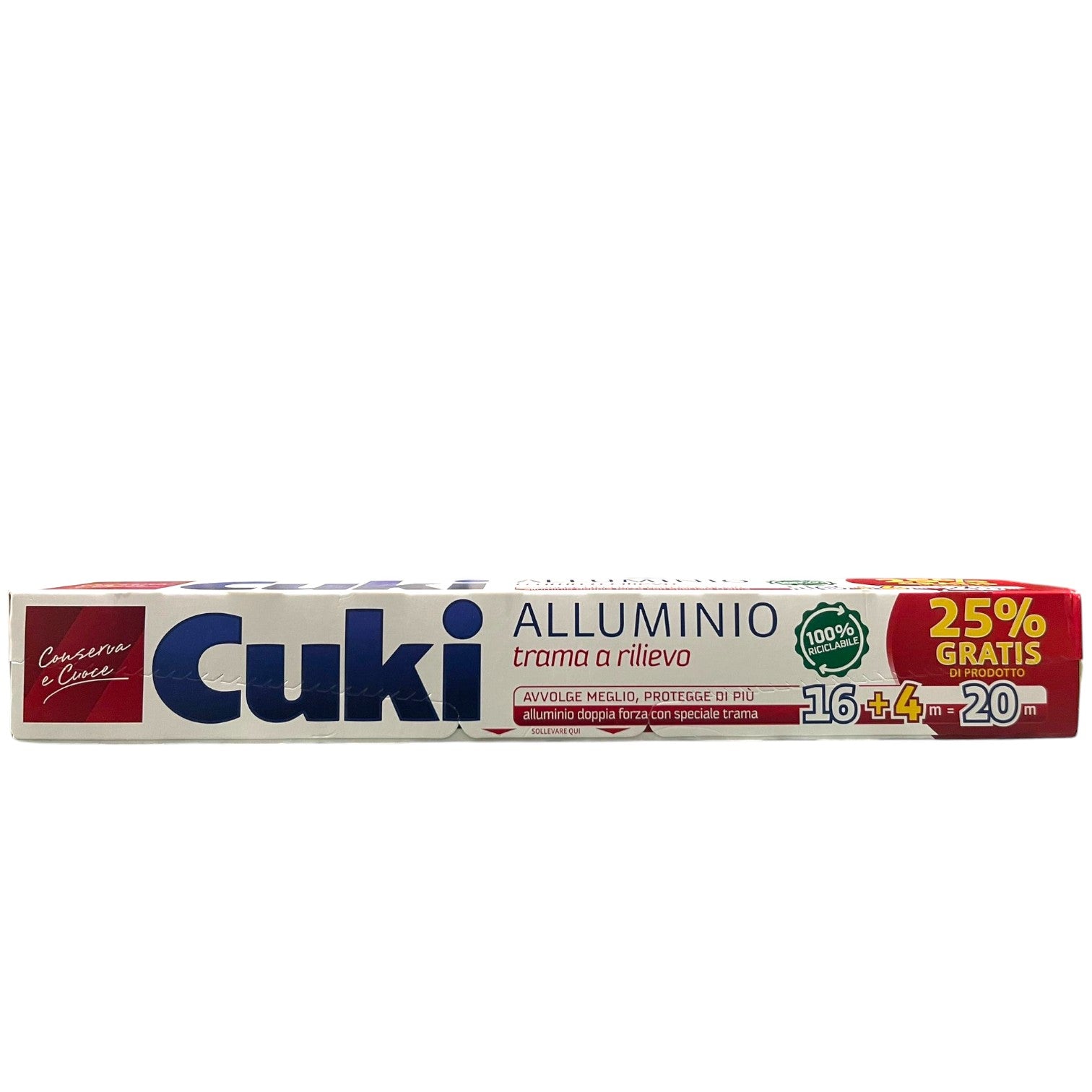 Cuki Alluminio Trama a Rilievo 20m Immagine principale del prodotto