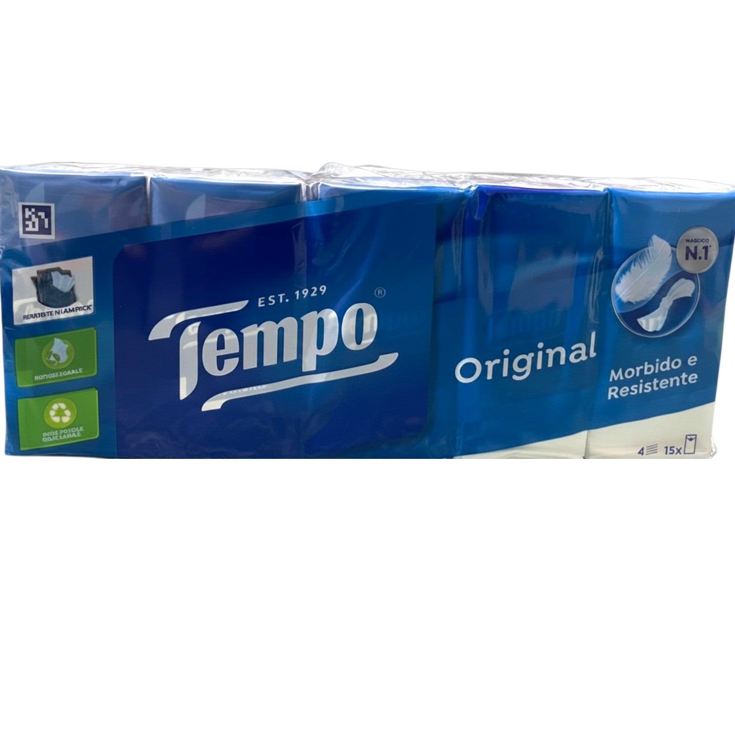 Tempo Original Fazzoletti 4 Veli - Confezione 15 pacchetti