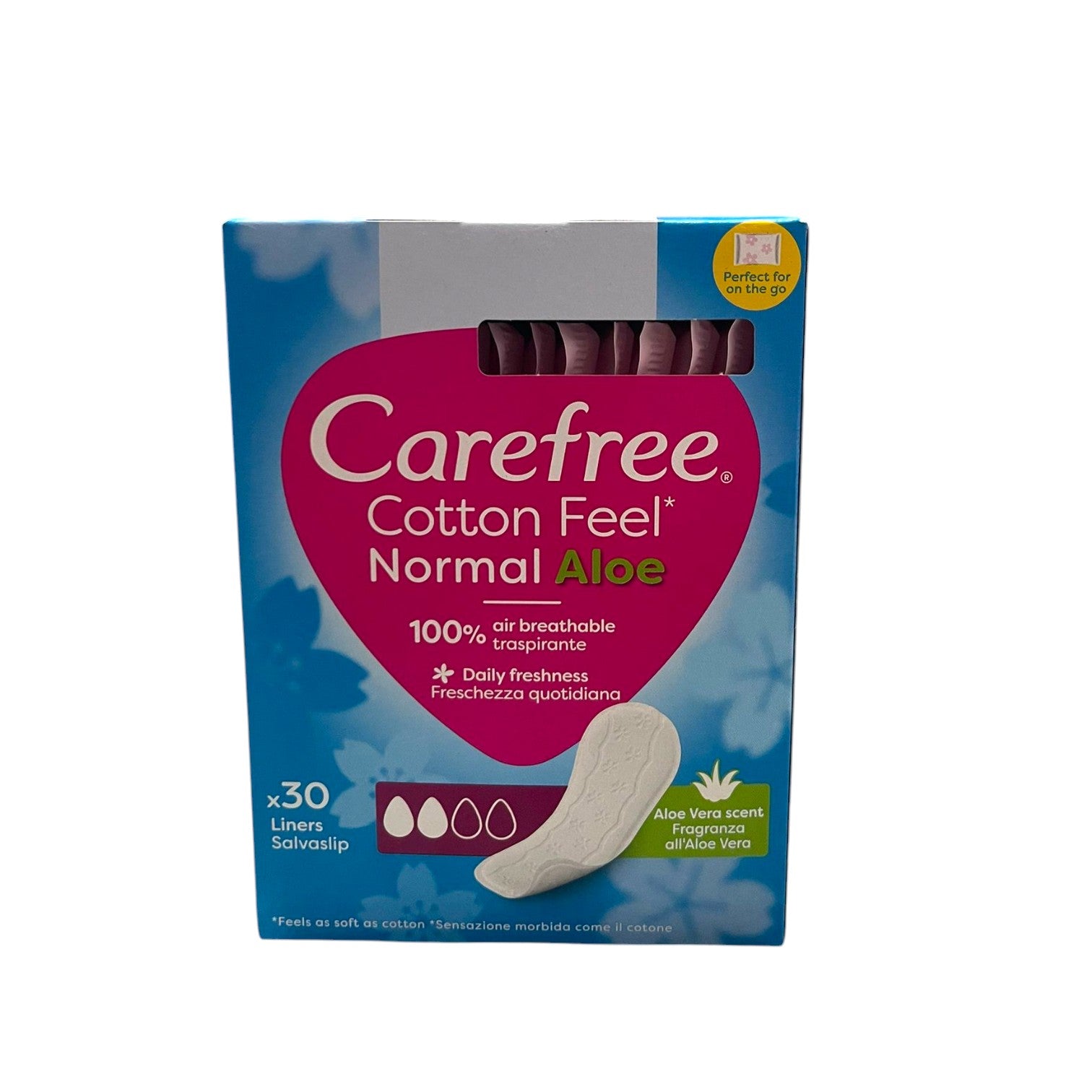 Carefree Cotton Feel Normal Aloe Salvaslip 30 pezzi