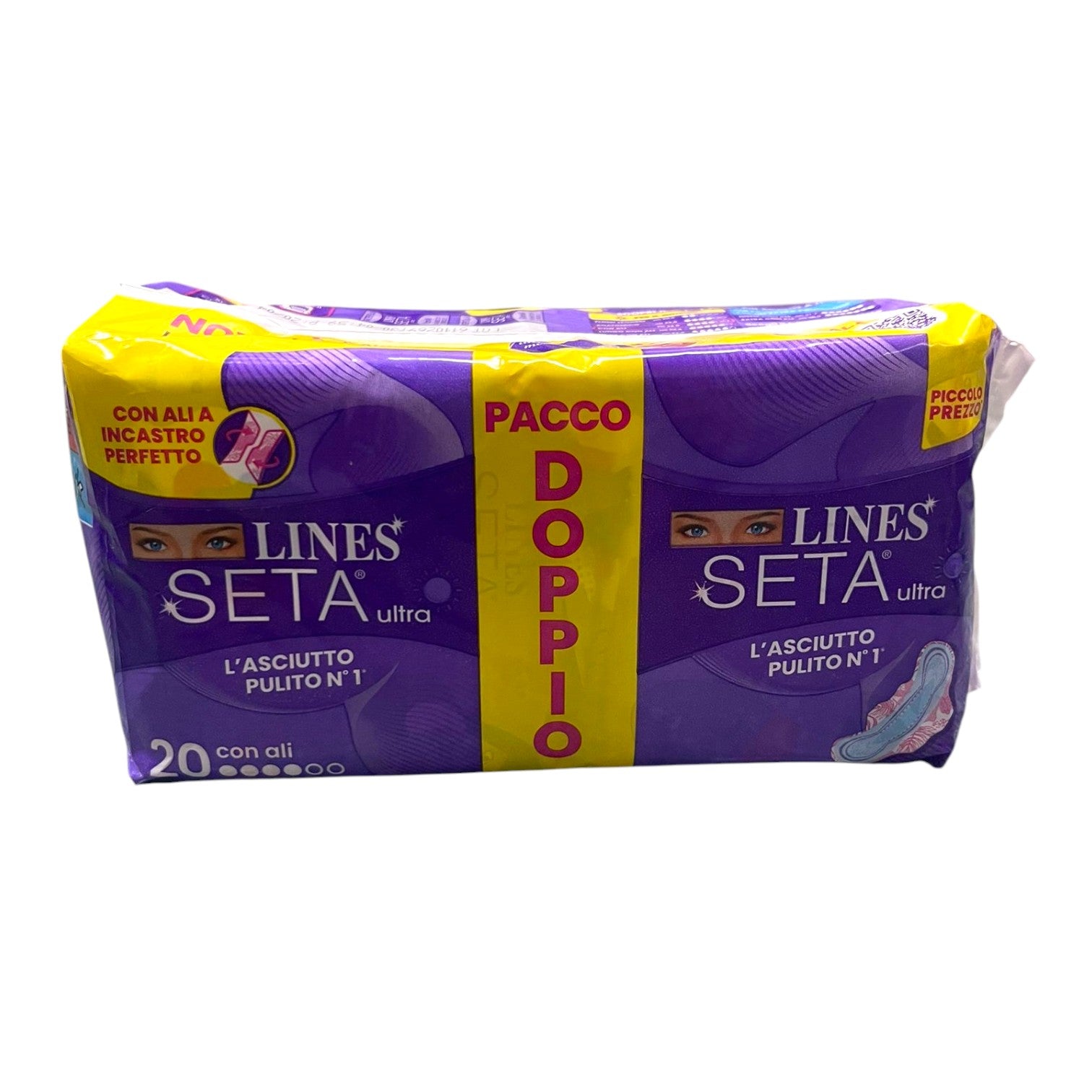 Lines Seta Ultra Con Ali a Incastro Perfetto Pacco Doppio 20 pezzi Immagine principale del prodotto