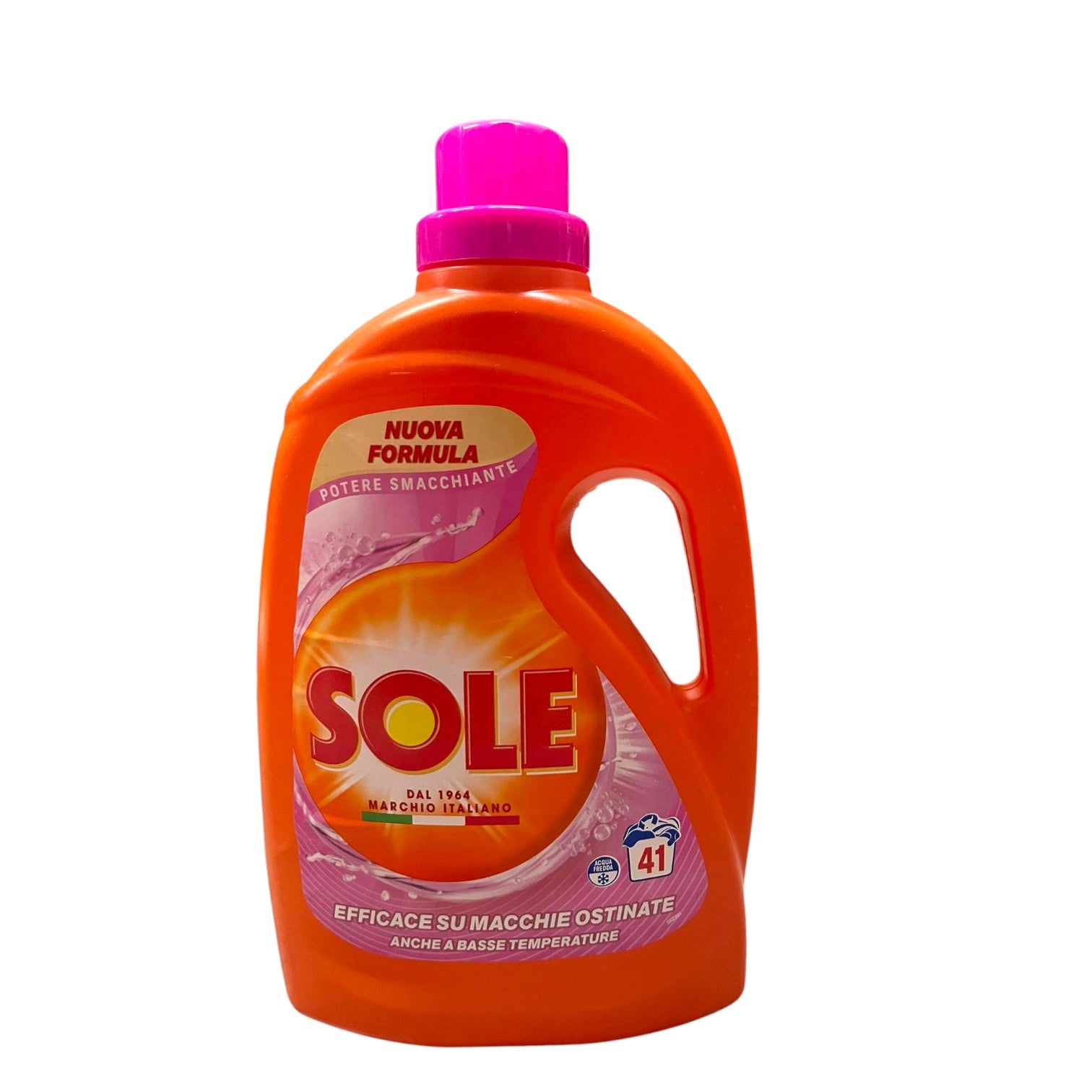 Sole Detersivo Liquido Potere Smacchiante Nuova Formula 41 lavaggi