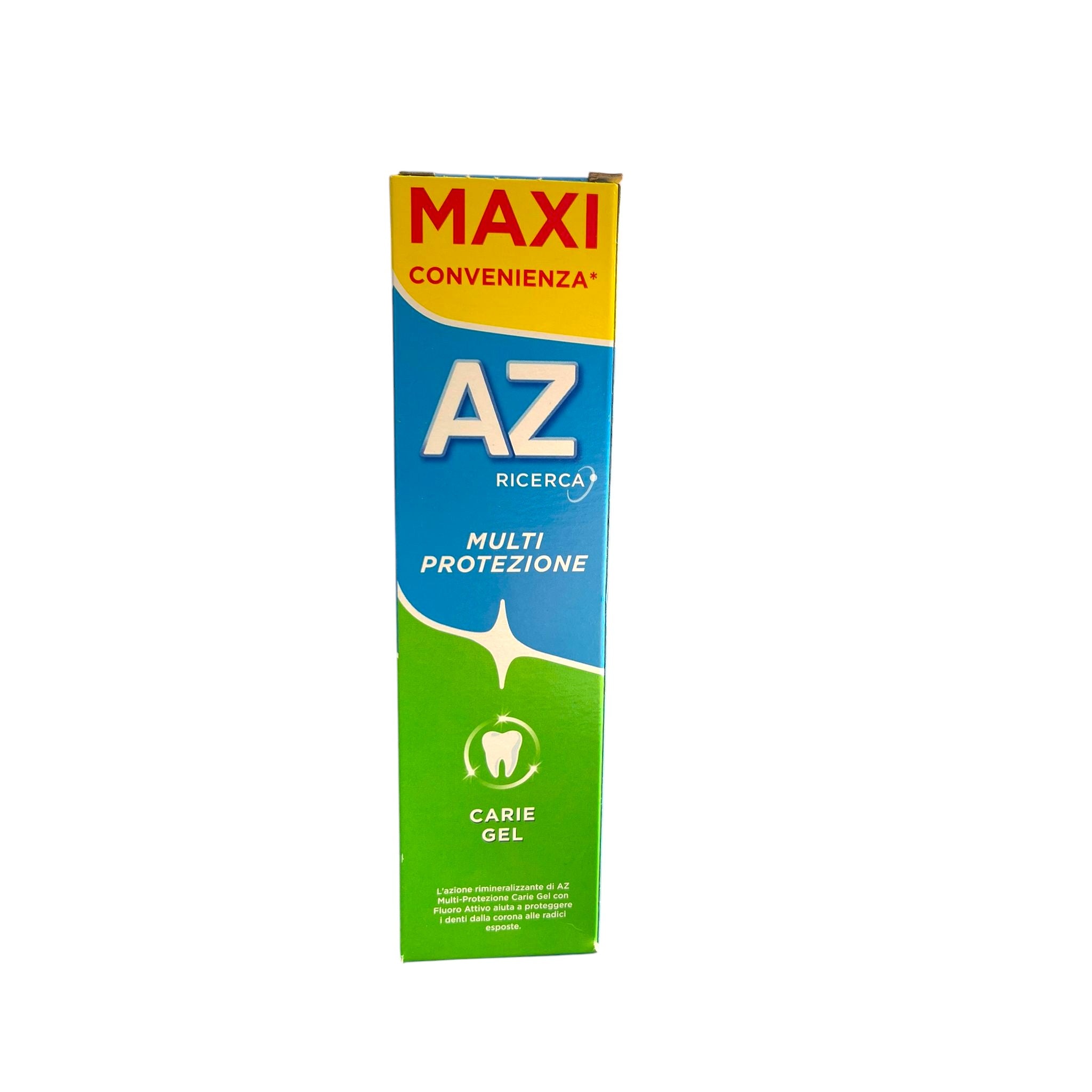 AZ Ricerca Multi Protezione Carie Gel Dentifricio Maxi Convenienza con Fluoro Attivo Immagine principale del prodotto
