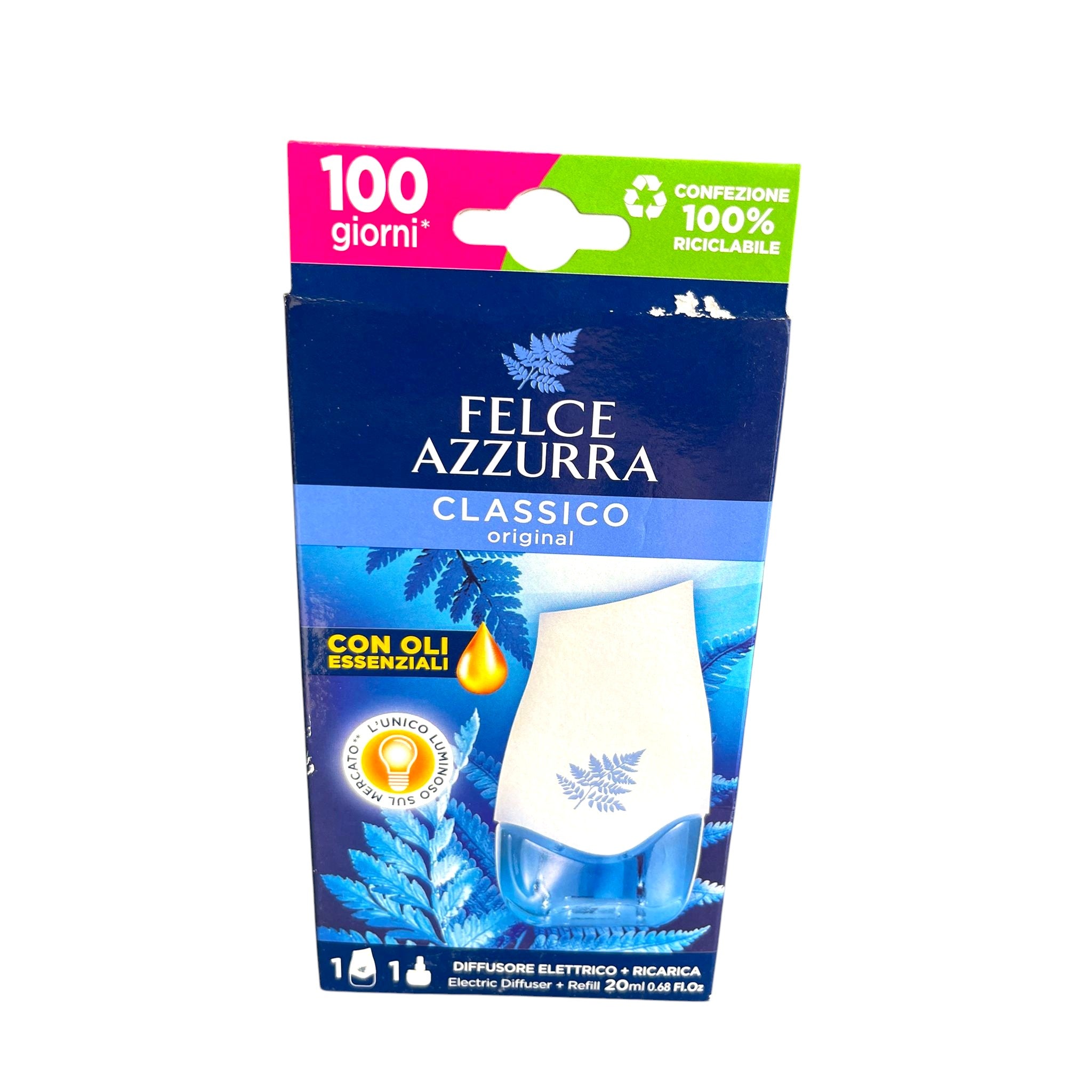 Felce Azzurra Classico Diffusore Elettrico + Ricarica 20ml - 100 Giorni Immagine principale del prodotto