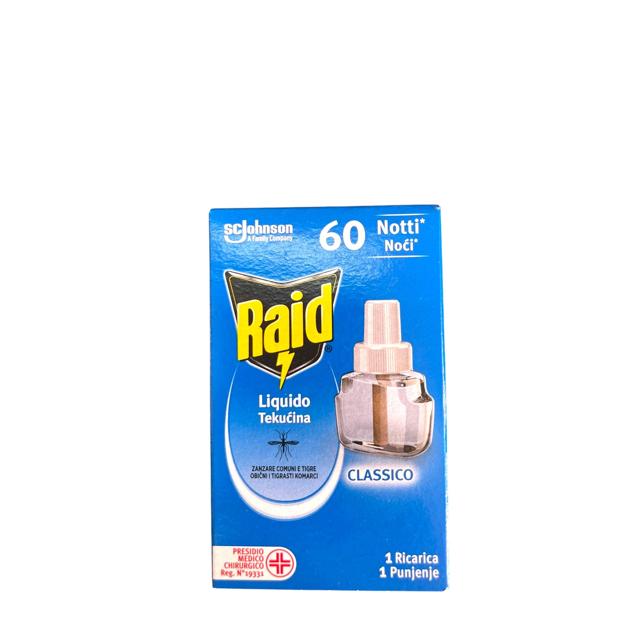 Raid Liquido Classico Ricarica Antizanzare 60 Notti Immagine principale del prodotto