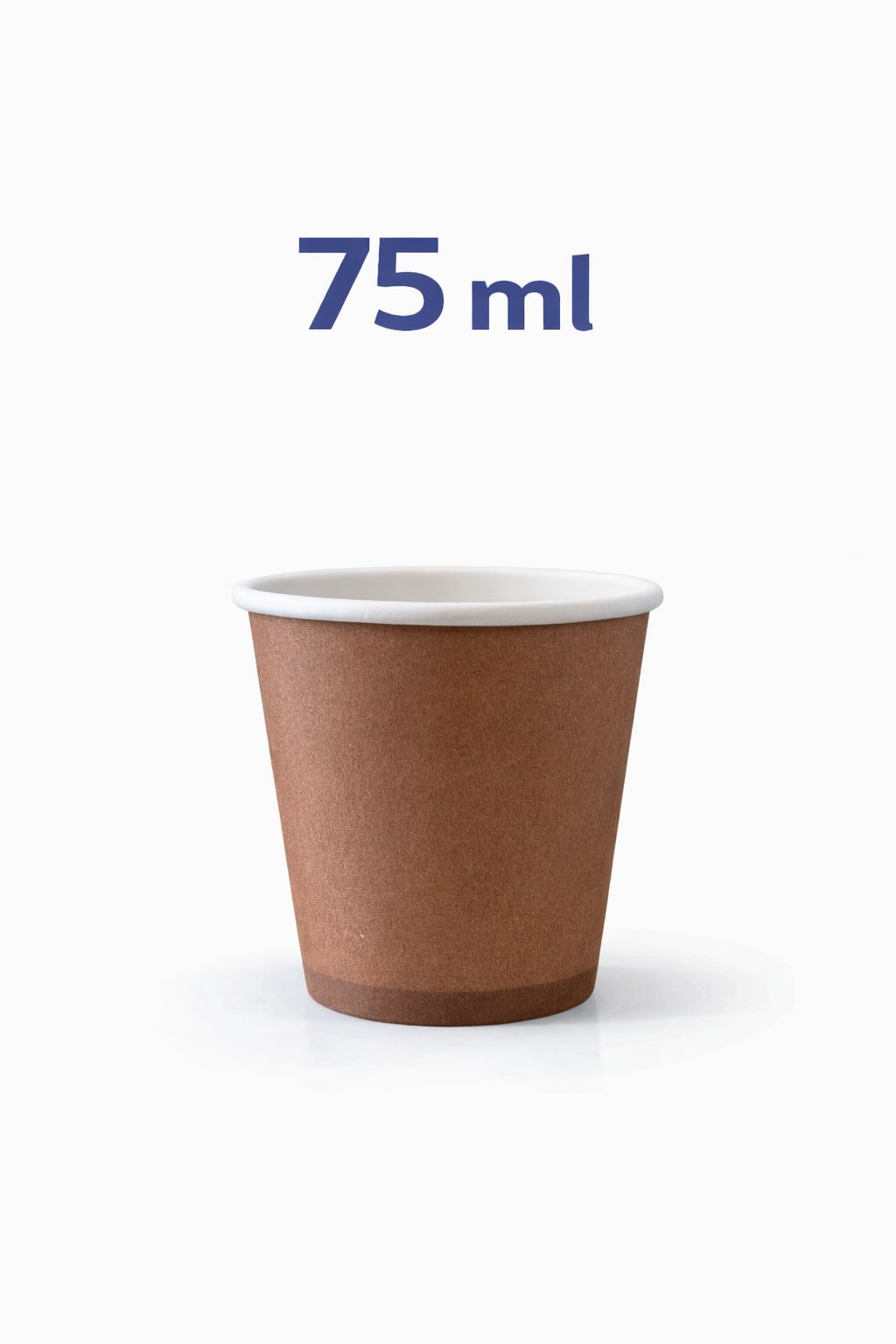 2000 Bicchierini Carta Avana 75ml Classico - Ideali per Bar e Distributori