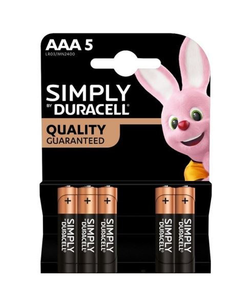 Duracell Simply Pile AAA Ministilo 5 pz