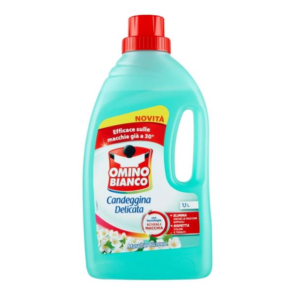 Omino Bianco Candeggina Delicata Muschio Bianco 1,1L
