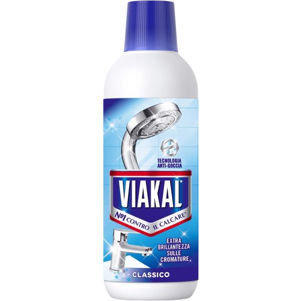 Viakal N°1 Contro il Calcare Classico Tecnologia Anti-Goccia 500ml